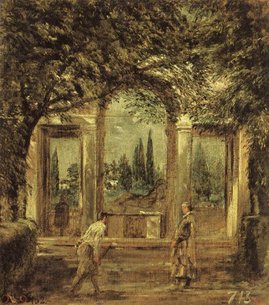 Diego Velazquez View of the Garden of the Villa Medici in Rome II oil painting image